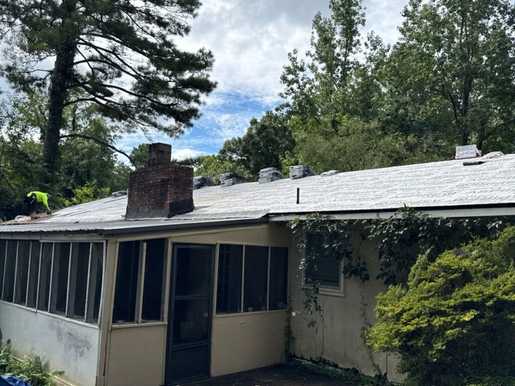 Roofing project in Acworth, GA by Emergency Roofing Solutions