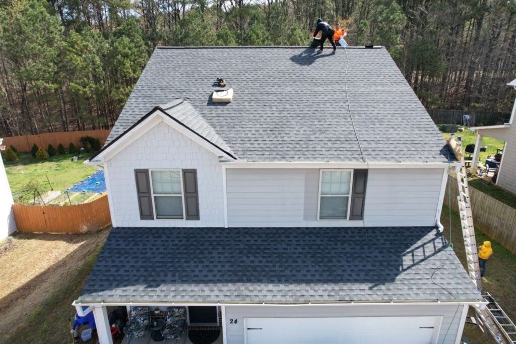 Roofing project in Cartersville, GA by Emergency Roofing Solutions