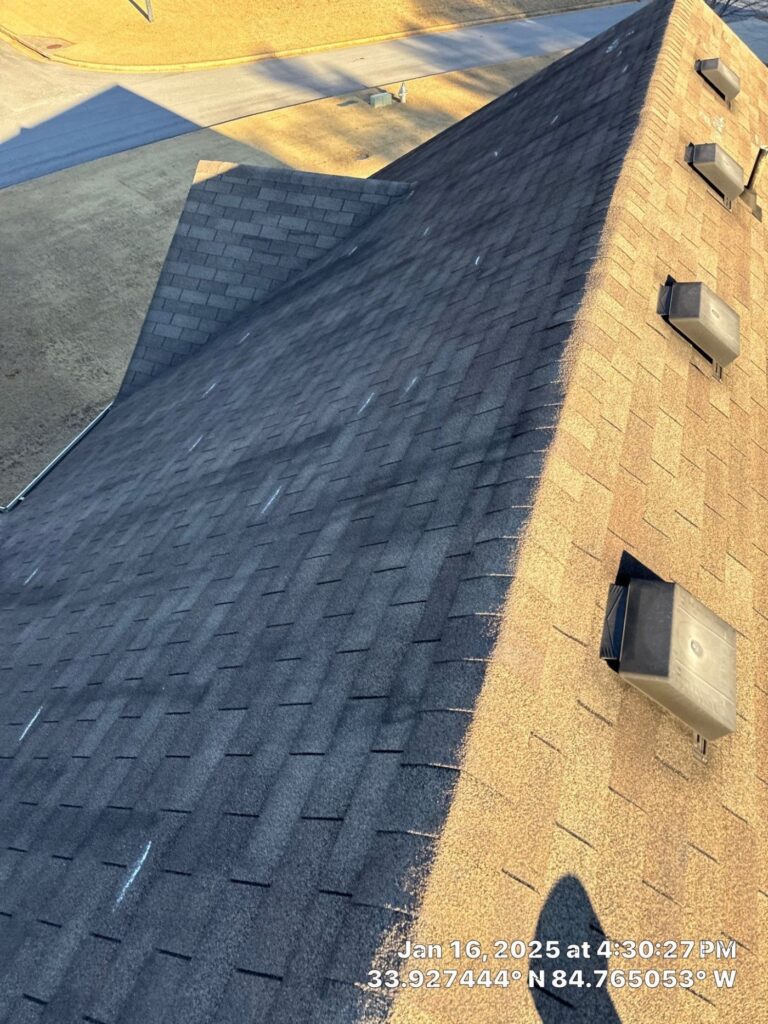 Roofing project in Dallas, GA by Emergency Roofing Solutions