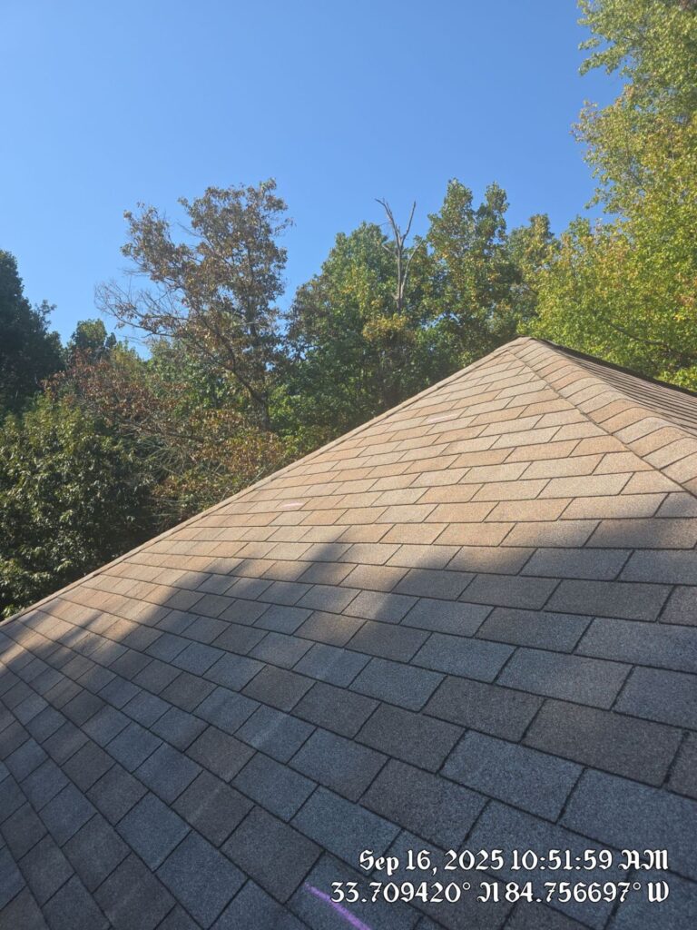 Roofing project in Douglasville, GA by Emergency Roofing Solutions