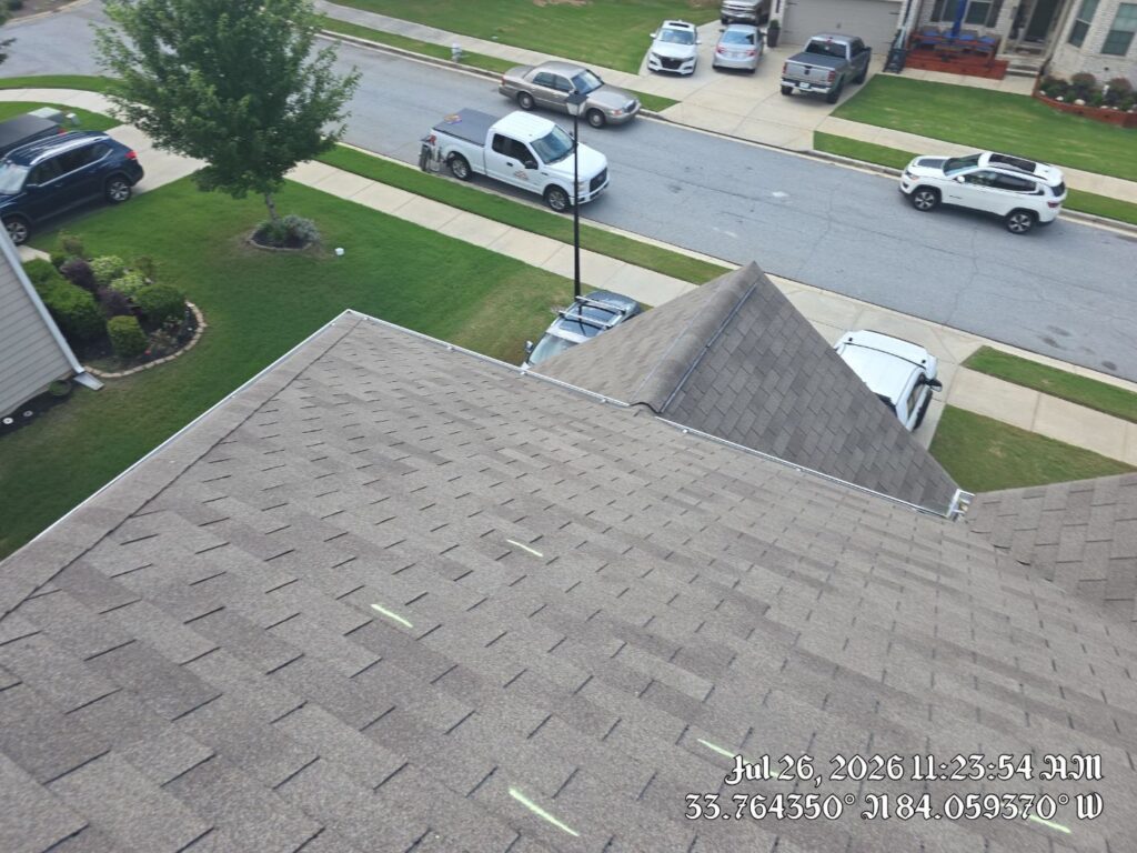 Roofing project in Snellville, GA by Emergency Roofing Solutions