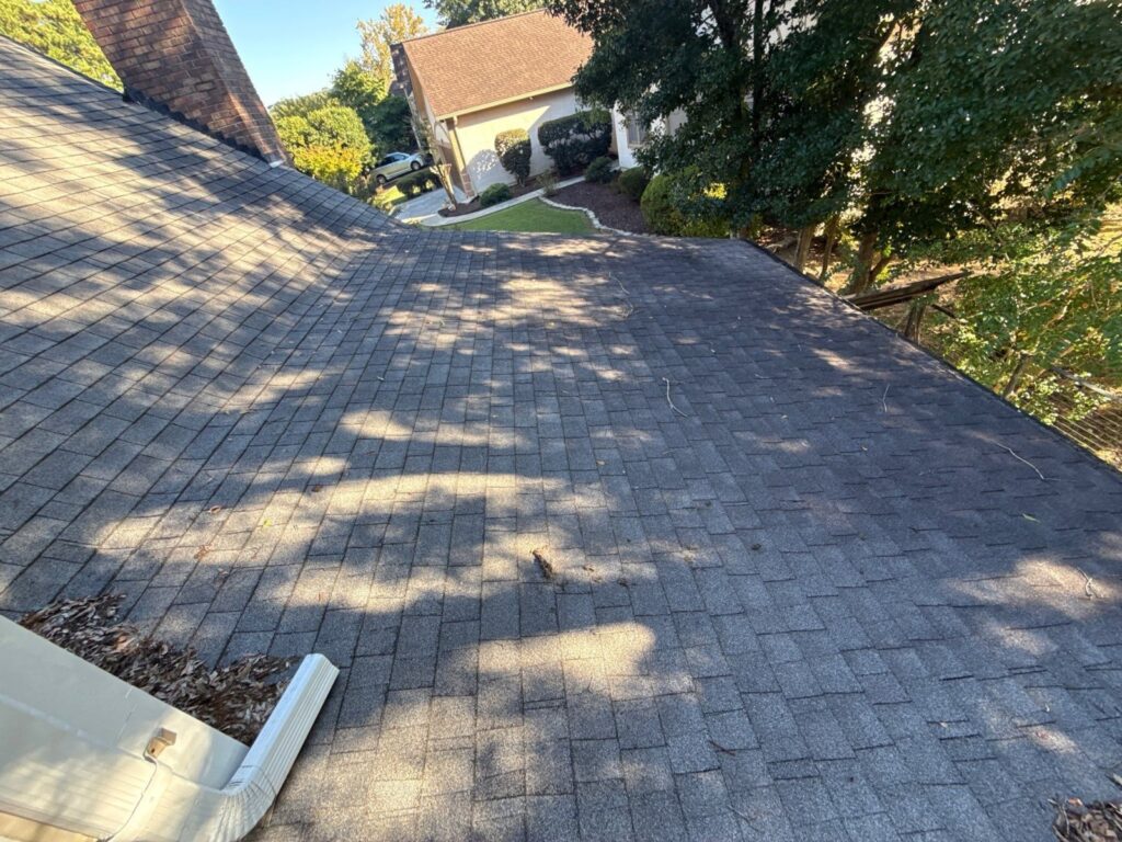 Roof inspection on a Stone Mountain, GA home by Emergency Roofing Solutions