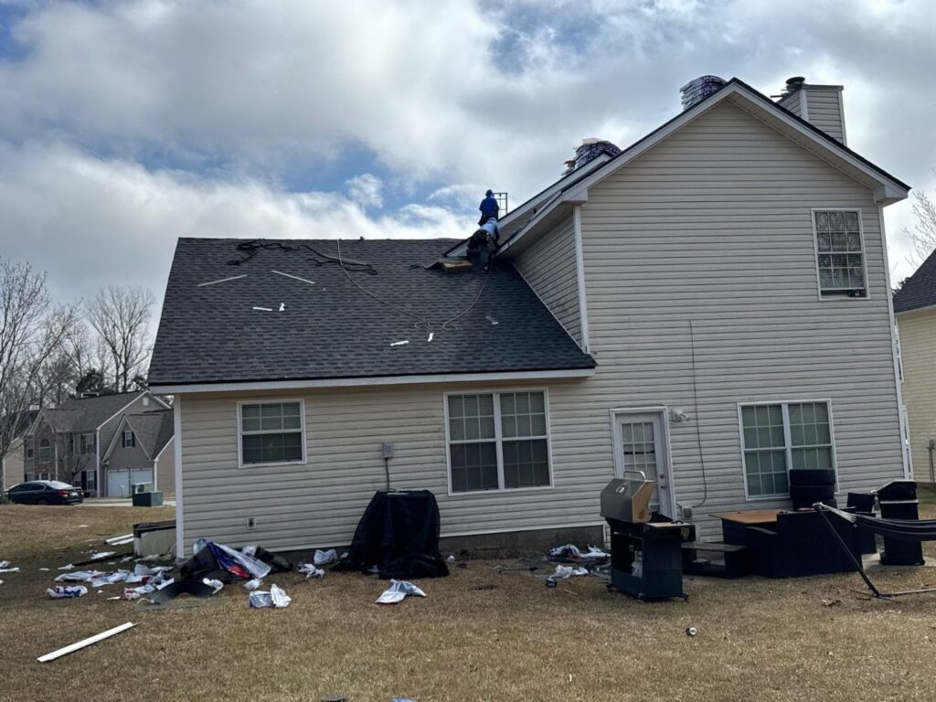 Roofing project in Villa Rica, GA by Emergency Roofing Solutions